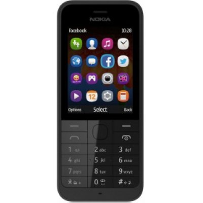   NOKIA 220 Dual SIM Black (DualBand, 2.4" 320x240, GPRS+BT, microSD, 2Mpx, S40)