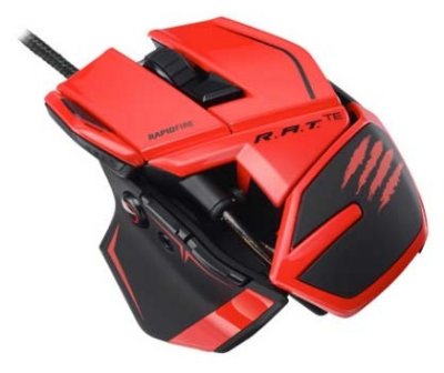  Mad Catz R.A.T. TE Gaming Mouse for PC and Mac Red USB