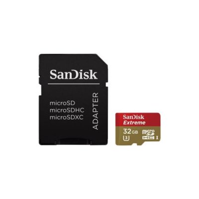   32Gb microSDHC SanDisk Mobile Extreme (SDSDQXN-032G-G46A), Class 10, UHS-I, U3, RTL