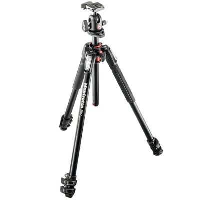   Manfrotto 190 KIT ALU 3-S Tripod + Ball (MK190XPRO3-BH)