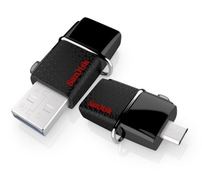  USB Flash Drive 64Gb - SanDisk Ultra Android Dual Drive OTG USB 3.0 Black SDDD2-064G-G46