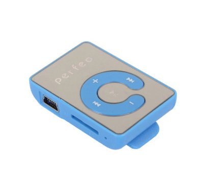  MP3 flash Perfeo Music Clip Color Blue