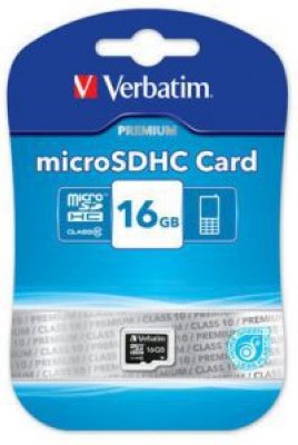   microSDHC 16Gb Class10 Verbatim