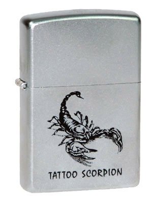  ZIPPO Tattoo Scorpion Satin Chrome,   .-. .,.,,36  56 