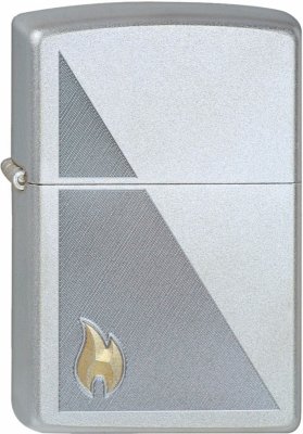  ZIPPO Zippo Flame Satin Chrome,   - , ., .