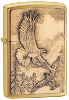  ZIPPO Eagles,    Brushed Brass, , , 36  12x56 