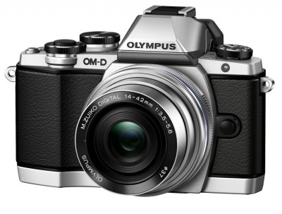   Olympus OM-D E-M10 silver + EZ-M1442EZ silver Kit