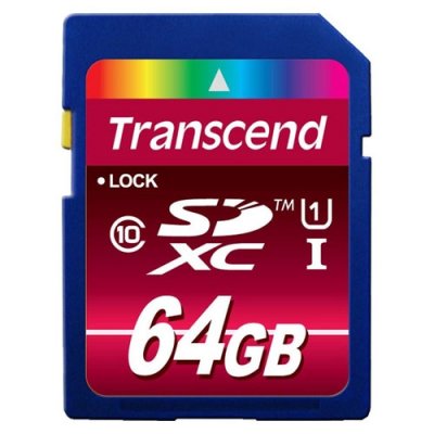 Transcend SDXC Class 10 UHS-I 600x 64GB   (TS64GSDXC10U1)