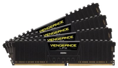   16Gb (4x4Gb) PC4-19200 2400MHz DDR4 DIMM Corsair CMK16GX4M4A2400C14 unbuffered Re