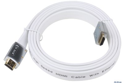  AOpen HDMI 19M/M 1.4V+3D/Ethernet AOpen (ACG545A_W-1.8M) - Flat Top Quality