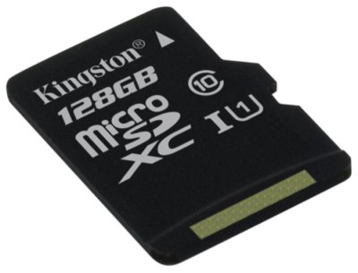   128Gb - Kingston Micro Secure Digital XC Class 10 UHS-I U1 SDC10G2/128GBSP (