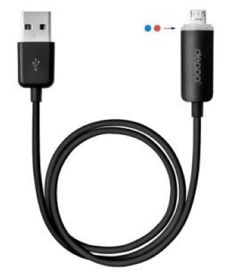   Deppa Classic microUSB 1A, Black  