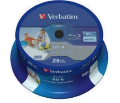  BD-R Disc Verbatim 25Gb 6x (.25 )  , printable (43811)