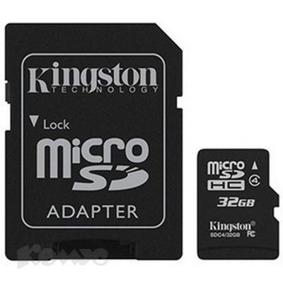   TransFlash 32Gb MicroSDHC Class 4 Kingston, SDC4/32GB, OEM