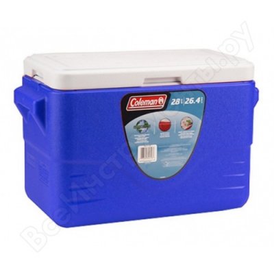   COLEMAN 28QT COOLER MOLDED HANDLES BLUE 6277-718G