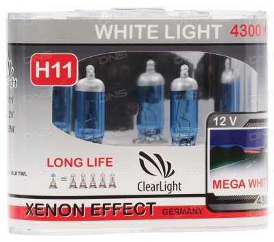      4300  H11(Clearlight)12V-55W WhiteLight (2 .)