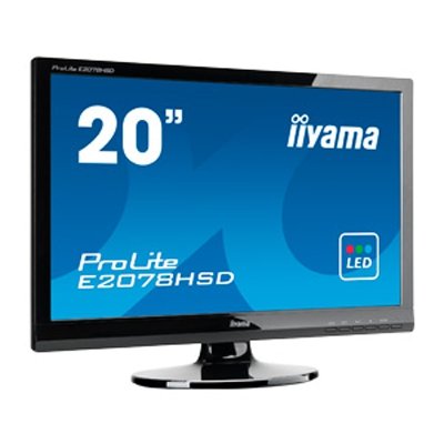  20" Iiyama PLE2078HSD-GB1 ProLite TFT TN 1600x900; 1000:1; 5 :1; 5ms; 0.277mm; 250cd/m2; DV