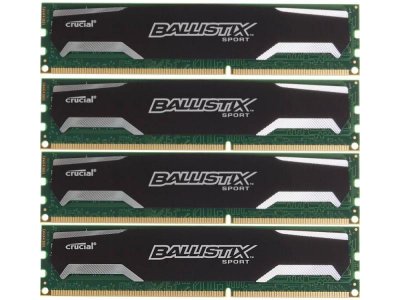   32Gb (4  8Gb) PC3-12800 1600MHz DDR3 DIMM Crucial BLS4CP8G3D1609DS1S00BEU