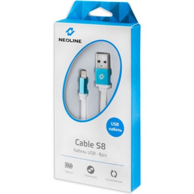  Neoline Cable S8 USB - Lightning 8-pin, 1m, 