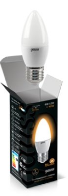   Gauss LED Candle 4W E27 2700K 1/10/50