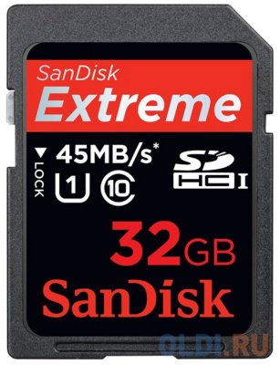   32 Gb SanDisk Extreme SDHC (SDSDXS-032G-X46) UHS-I, Class 10, UHS Speed Class 1 (U1), R