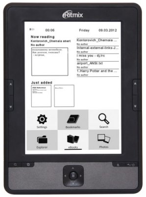   E-Ink RITMIX RBK-610 Black