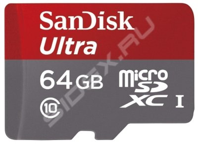   Sandisk Ultra microSDXC Class 10 UHS-I 48MB/s 64Gb + SD adapter + Memory Zone Android A