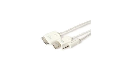  Techlink 30pin IDock to USB + 3.5mm Plug, 1m