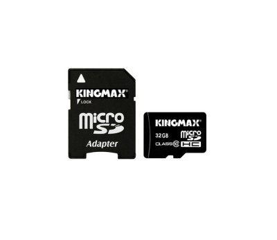   Kingmax microSDHC Class 10 Card 32GB + SD adapter