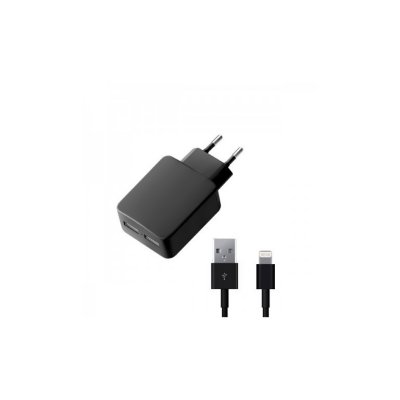 Deppa   Ultra 2xUSB 8-pin for iPhone / iPod Black 11357 