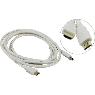   AOpen HDMI 19M / HDMI M V1.4 3D with Ethernet 3m ACG511W-3M White