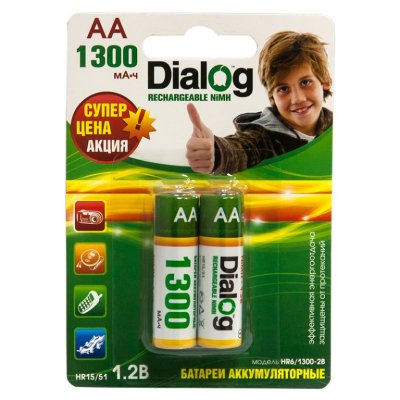  Dialog AA - HR6/1300-2B 1300 mAh Ni-MH (2 )