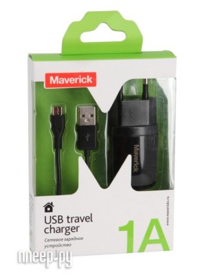   microUSB Travel Charger 1000mA Colour Box 0698