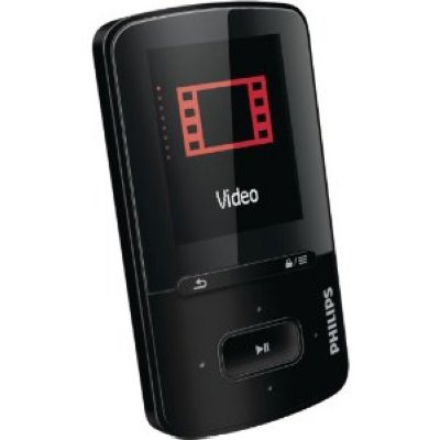 8Gb  Philips SA4VBE08KF/97 GoGear ViBE Black,  MP3