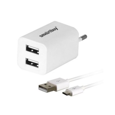 Smartbuy   Traveler Combo 2xUSB + MicroUSB 2  SBP-2850 Black