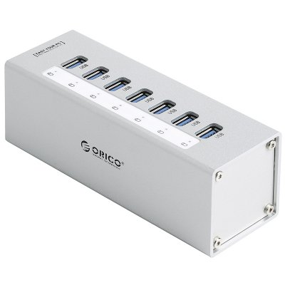  USB Orico A3H7-SV USB 7-Ports Silver