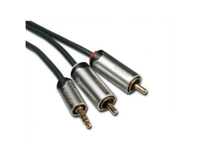 Prolink Mini Jack - 2 RCA Plugs, 1.5m ( 3.5mm Stereo )