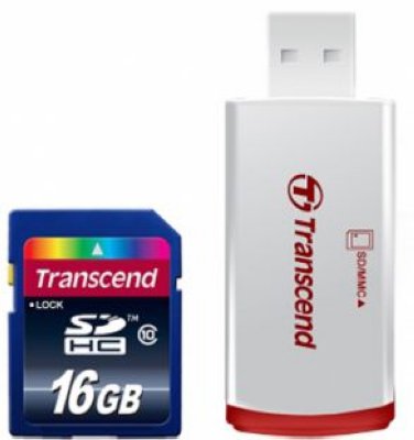   Transcend (TS16GSDHC10-P2) SDHC Memory Card 16Gb Class10