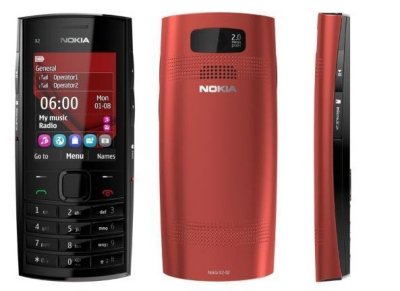   Nokia X2-02 RM-694 Bright Red