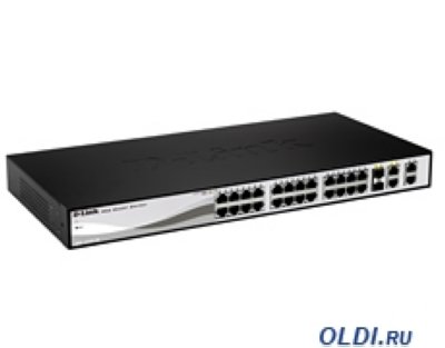 D-Link DGS-1210-24/E   24  10/100/1000Base-T + 4 - 1000Base-T/Mini GBI