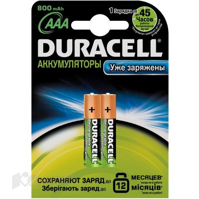    DURACELL 800mAh AAA/HR03