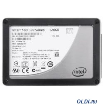   HDD 120Gb SSD Intel 520 Series (SSDSC2CW120A310, SATA-III, 2.5", MLC) RTL