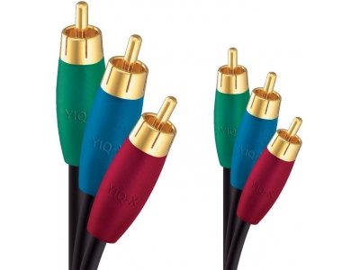 AudioQuest YIQ-X, 1.5m, RCA(-)RCA     , 3 RCA - 3 RCA, 1.5 