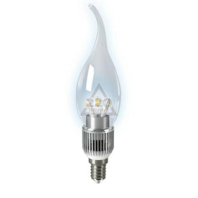    LED 5W E14 4100K Gauss Candle Tailed Crystal Clear HA104201205-D