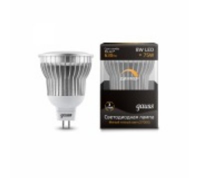   Gauss LED MR16 GU5.3-dim 8W SMD AC220-240V 2700K 