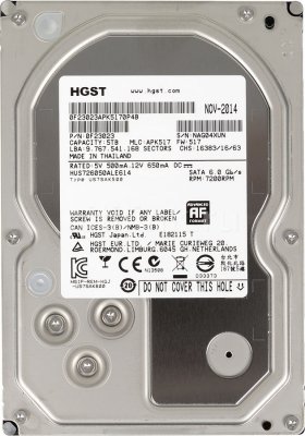   HGST SAS 2.0 5Tb HUS726050AL5214 ULTRASTAR 7K6000 (7200rpm) 128Mb 3.5"