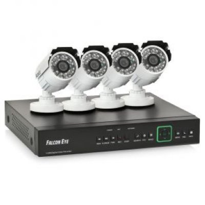   Falcon Eye FE-104D-KIT  4-  DVR + 4-  + . .