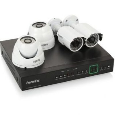 Falcon Eye FE-104D-KIT  4-  DVR + 4-  + . .