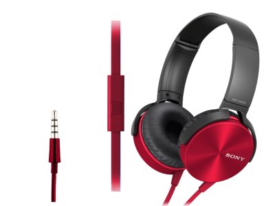  Sony MDR-XB450APR Red