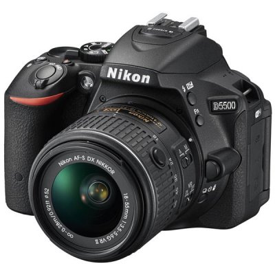  Nikon D5500 Black KIT (DX 18-55 VR AF-P 24.1Mp, 3.2" WiFi, GPS)